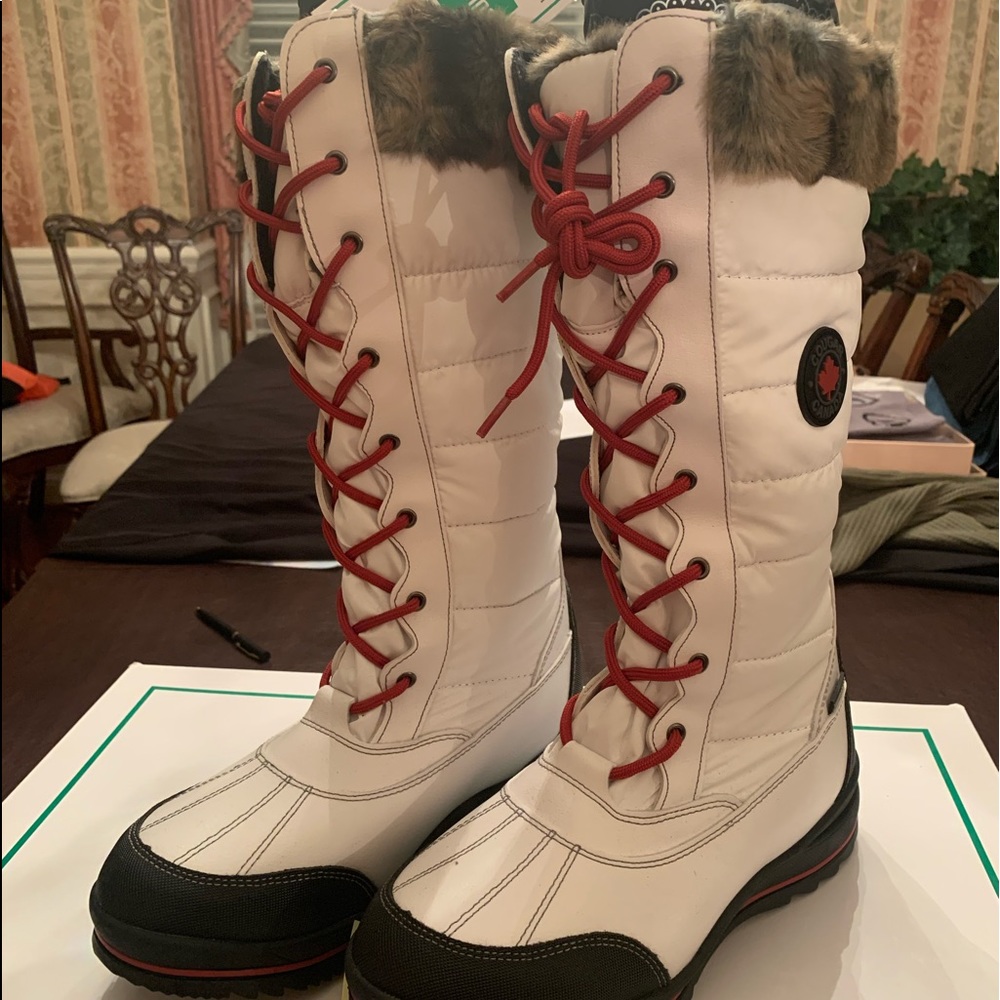 Cougar White Winter Boots